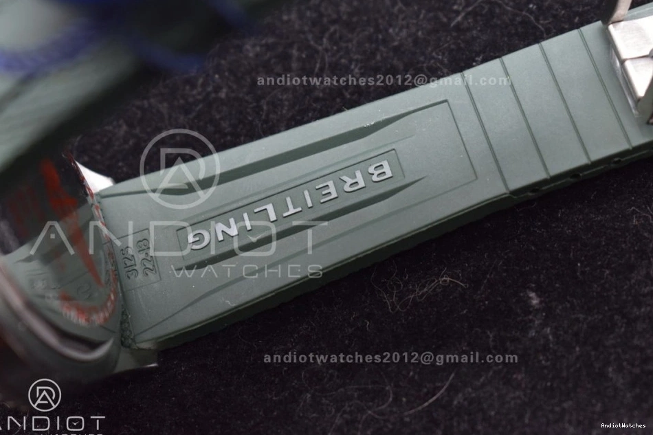 BLSF Rubber Strap 1164 Green SuperOcean Automatic Edition Orange A Dial 42 on 1:1 SS Best FashionForward 0131